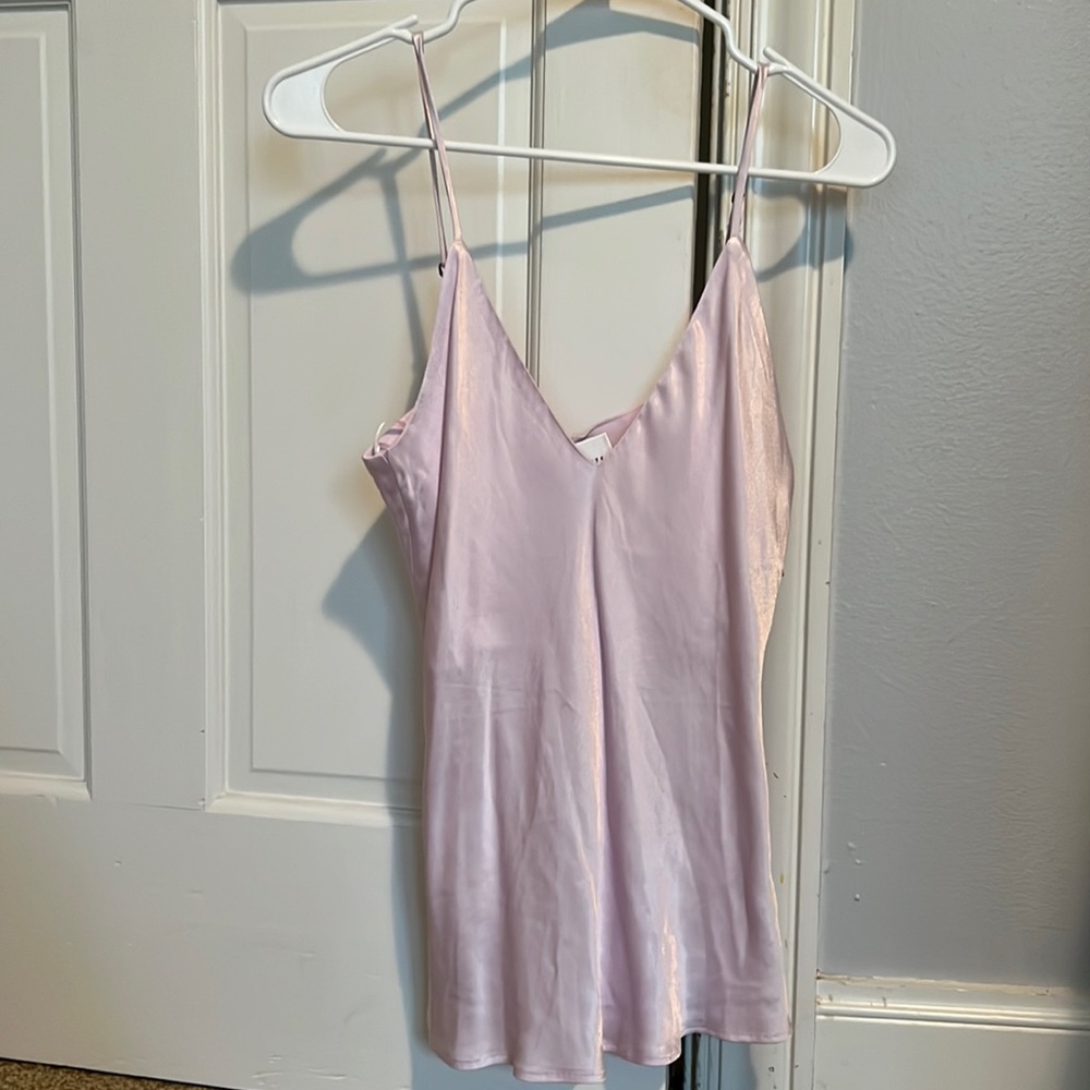 Light purple silk Socialite tank.